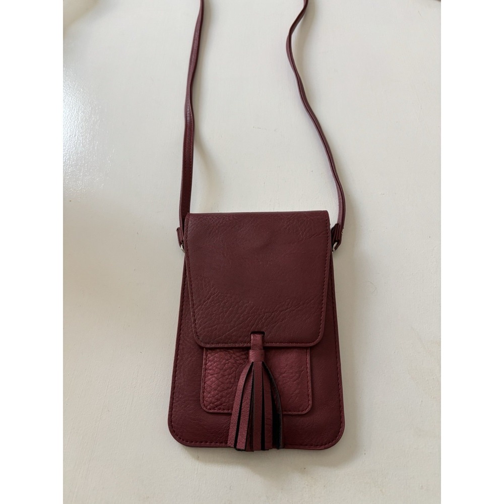 K. Carroll Accessories  Crossbody Purse Red Shimmer TRAVEL WALLET RFID SAFE Bag